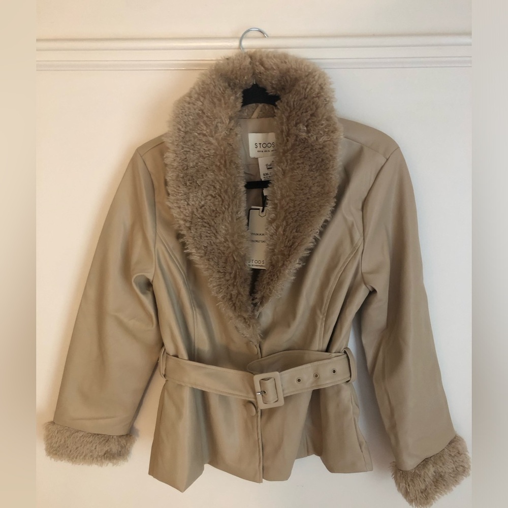 Stoosh Faux Fur and Leather Jacket